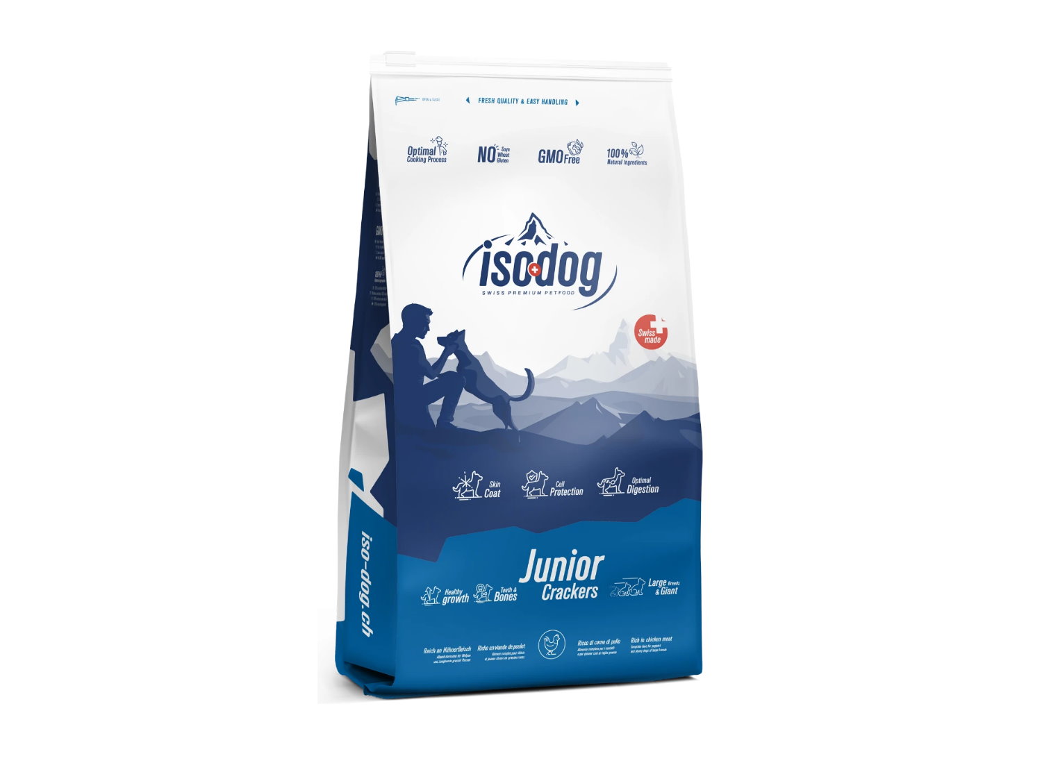 Iso-dog Junior Crackers Kuře — produktové balení