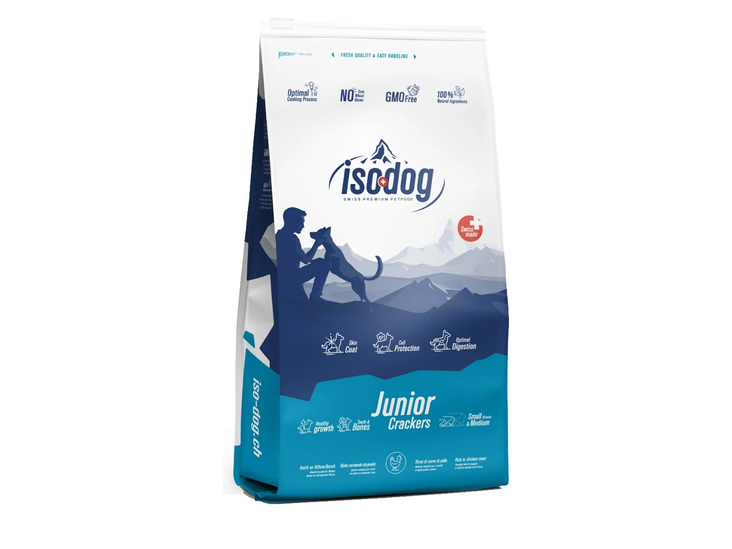 Iso-dog Junior Crackers Kuře — produktové balení