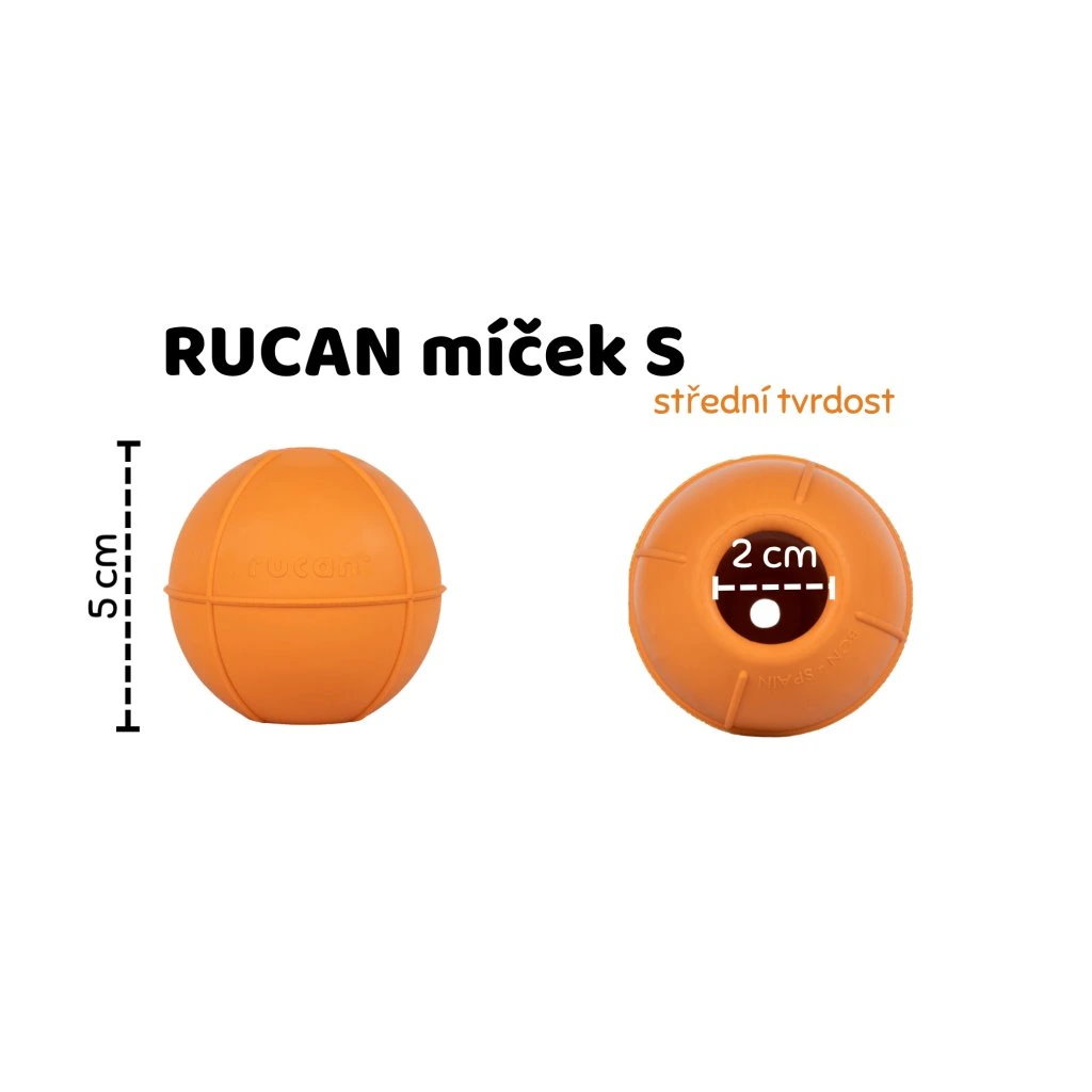 Rucan plnící míček pro psy z přírodního kaučuku