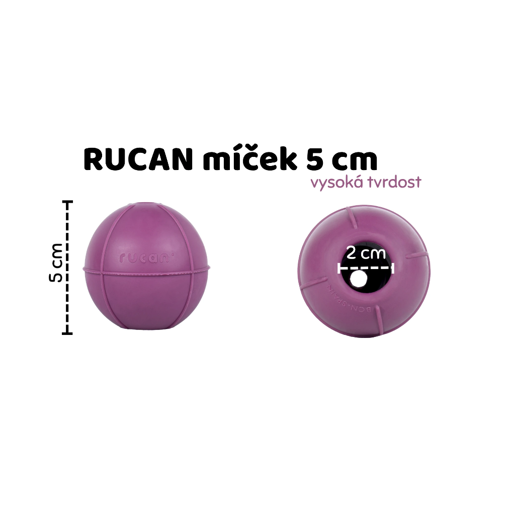 Rucan plnící míček pro psy z přírodního kaučuku